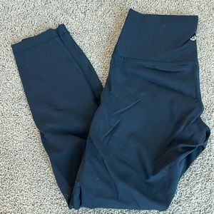 Navy blue lululemon leggings size 6